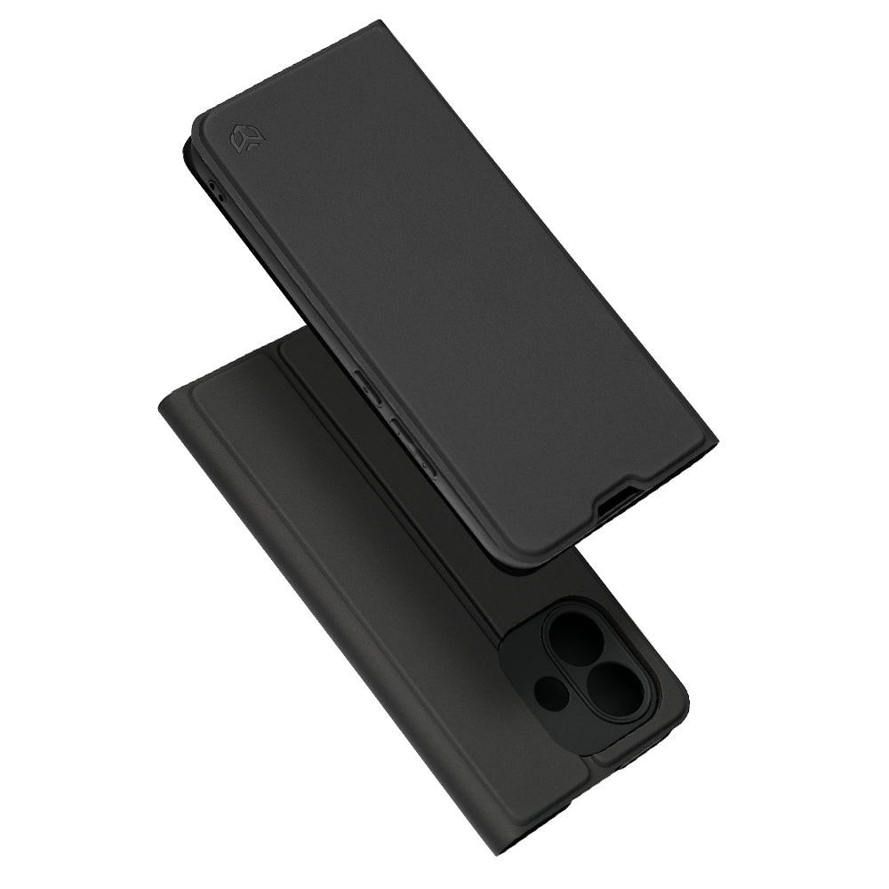 Калъф за Xiaomi Redmi Note 17 4G / Note 17 5G, Techsuit, Magskin Book, черен