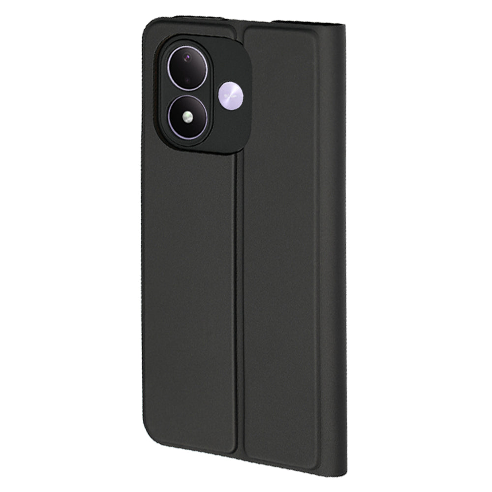 Калъф за Xiaomi Redmi Note 17 4G / Note 17 5G, Techsuit, Magskin Book, черен