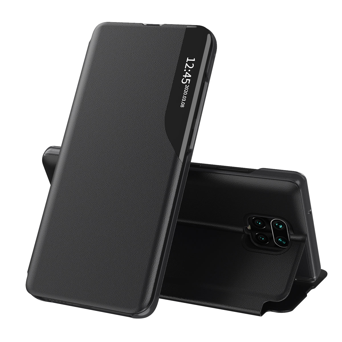 Калъф за Xiaomi Redmi Note 9S / Note 9 Pro / Note 9 Pro Max, Techsuit, eFold, Черен