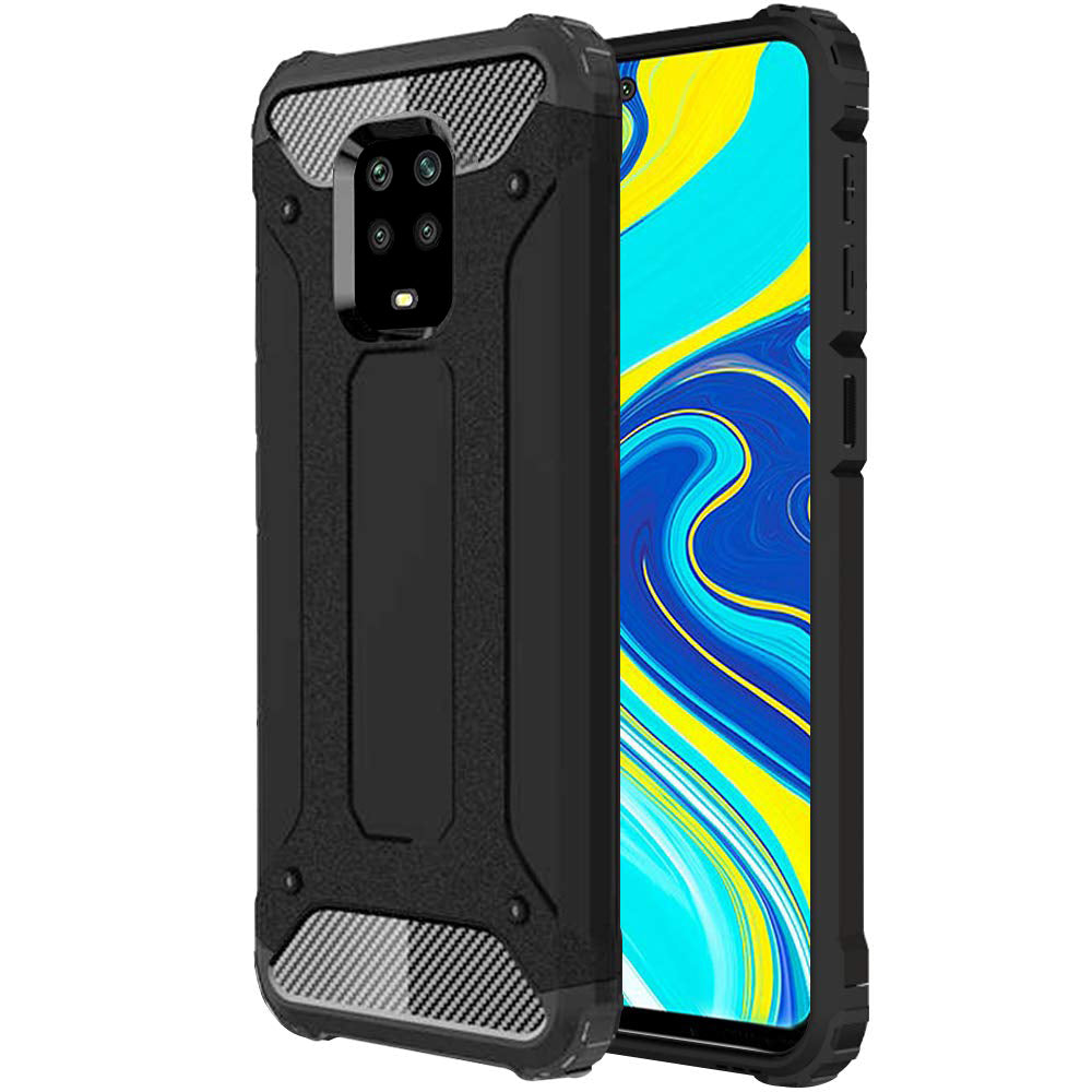 Калъф за Xiaomi Redmi Note 9S / Note 9 Pro / Note 9 Pro Max, Techsuit, Hybrid Armor, Черен