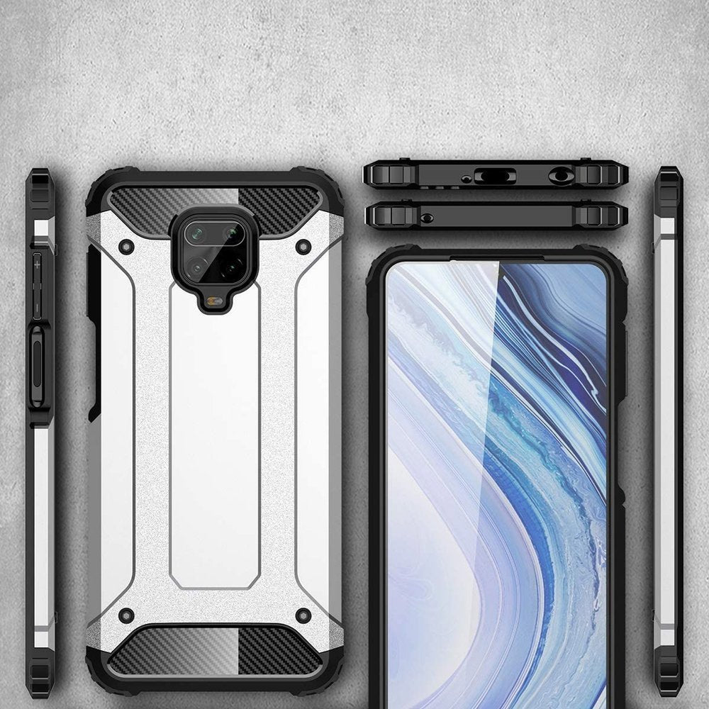 Калъф за Xiaomi Redmi Note 9S / Note 9 Pro / Note 9 Pro Max, Techsuit, Hybrid Armor, Черен