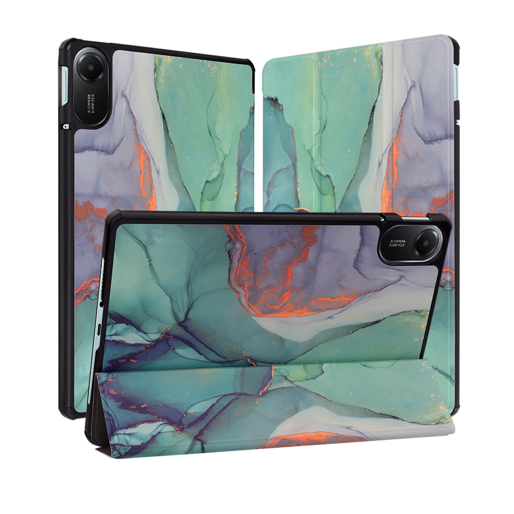 Калъф за Xiaomi Redmi Pad 2, Techsuit, FoldPro Green Time, Многоцветен
