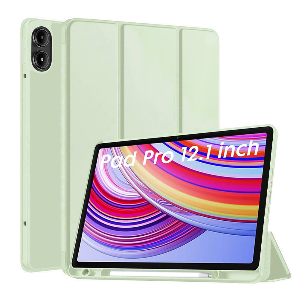 Калъф за Xiaomi Redmi Pad Pro / Pad / Pad Pro 5G, Techsuit, Flex Trifold, Зелен Матча