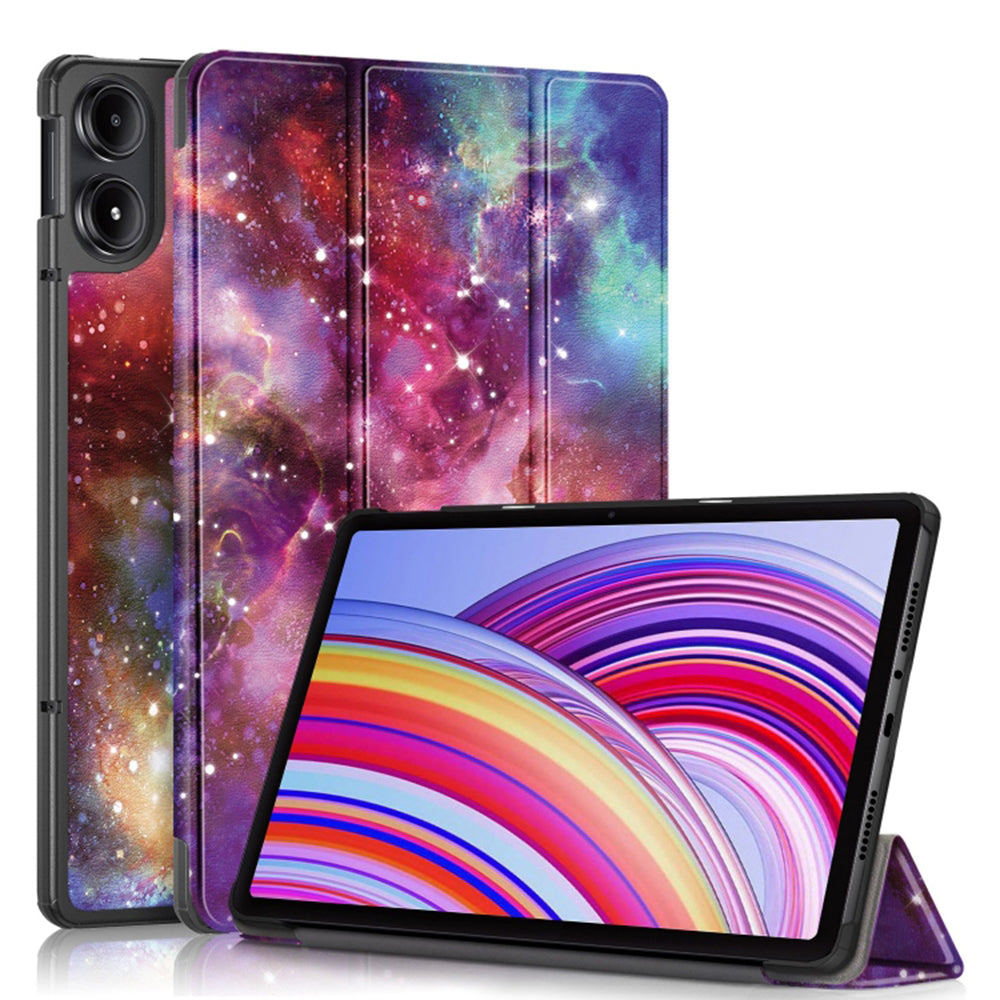 Калъф за Xiaomi Redmi Pad Pro / Pad / Pad Pro 5G, Techsuit, FoldPro Galaxy, Многоцветен
