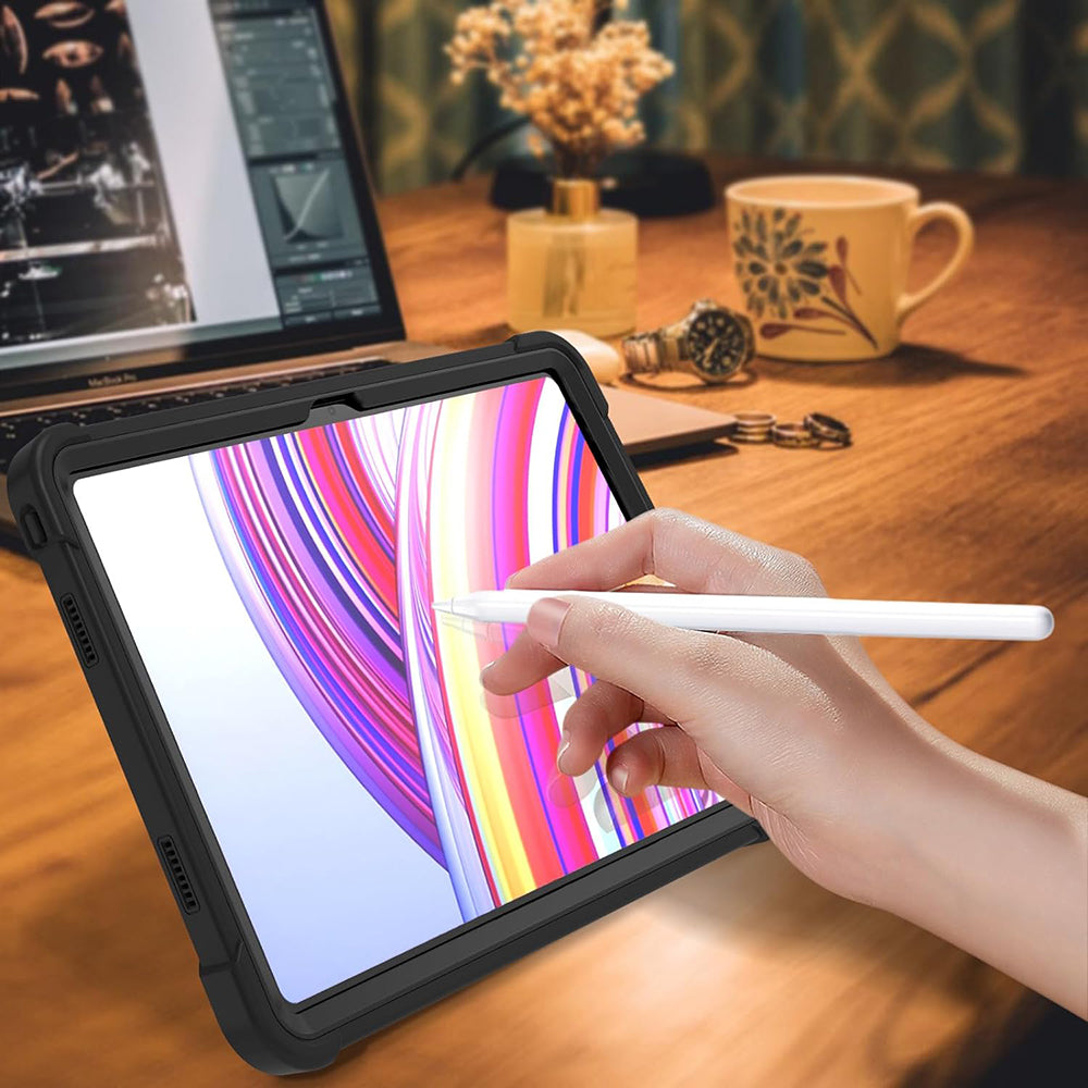 Калъф за Xiaomi Redmi Pad Pro / Pro 5G / Poco Pad, Techsuit, Rugged TabShell, Черен