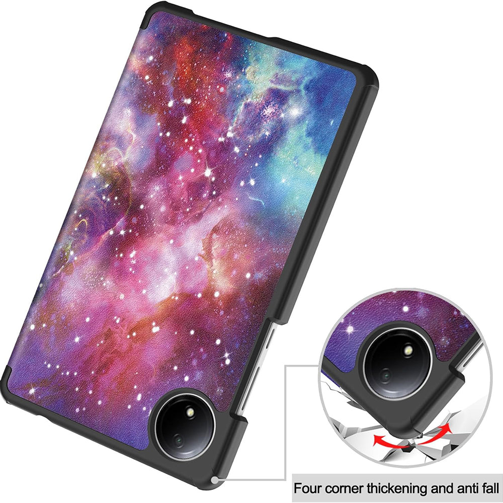 Калъф за Xiaomi Redmi Pad SE 8.7, Techsuit, FoldPro Galaxy, Многоцветен