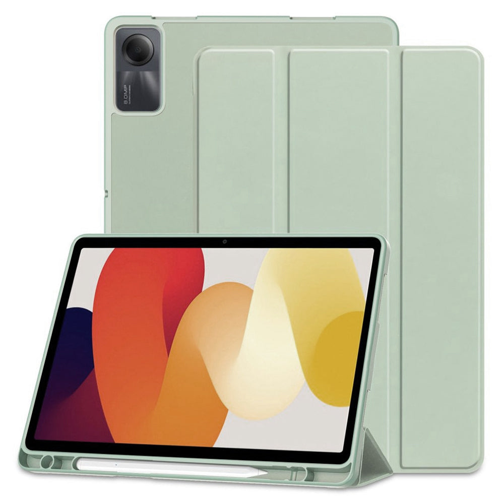 Калъф за Xiaomi Redmi Pad SE, Techsuit, Flex Trifold, Зелен Матча