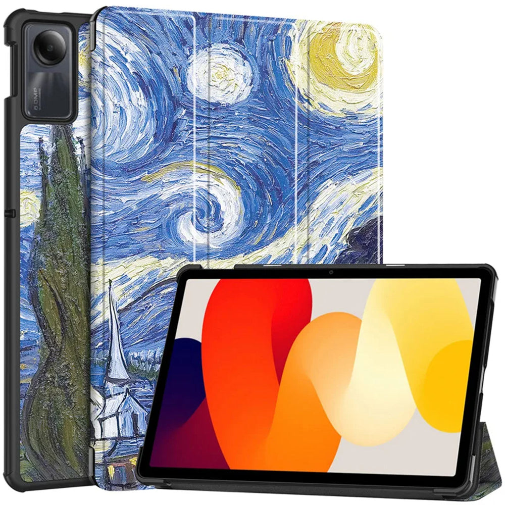 Калъф за Xiaomi Redmi Pad SE, Techsuit, FoldPro Starry Night, Многоцветен