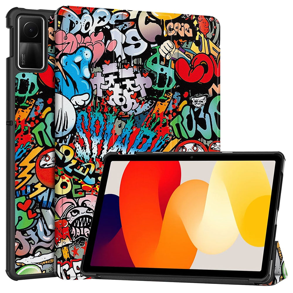 Калъф за Xiaomi Redmi Pad SE, Techsuit, FoldPro Urban Vibe, Многоцветен