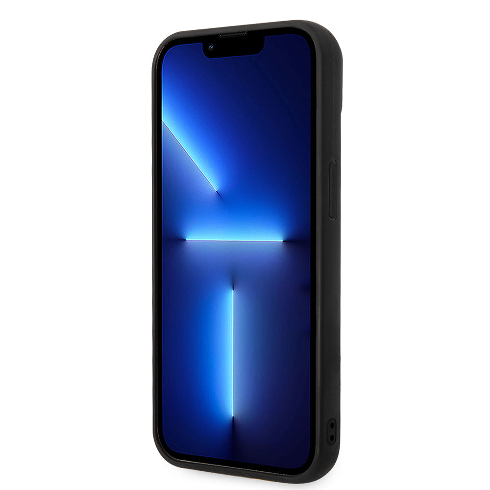 Калъф за Apple iPhone 14 Plus, Karl Lagerfeld, Quilted Puffy Metal Logo, Черен