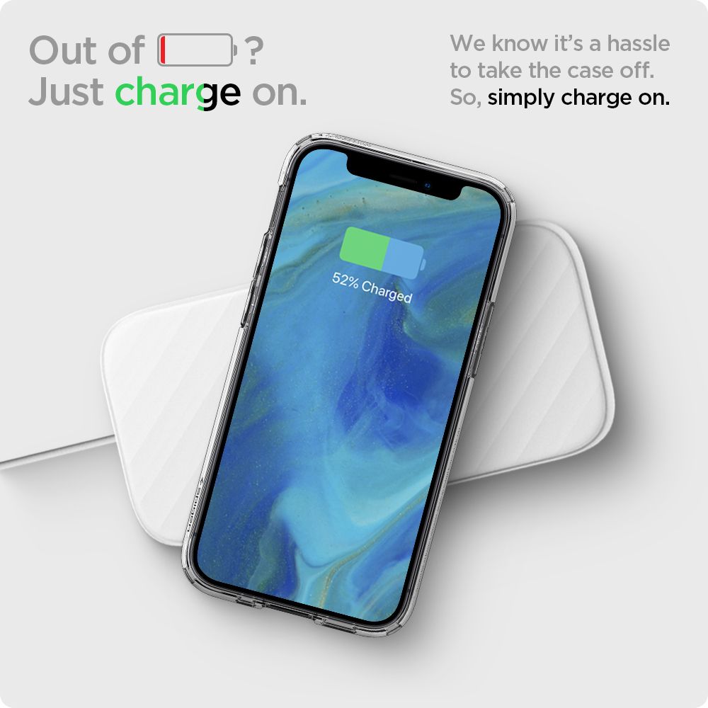 Калъф за Apple iPhone 12 / 12 Pro, Spigen, Ultra Hybrid, Прозрачен ACS01702