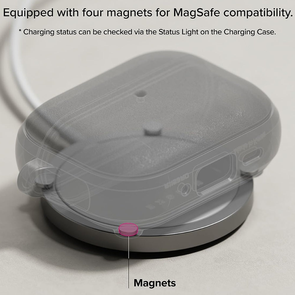 Калъф Ringke Onyx Magnetic за Apple AirPods Pro 3, Сив
