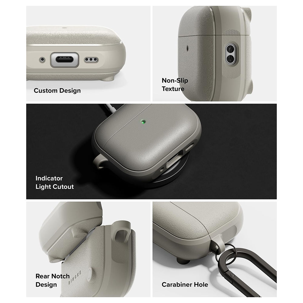 Калъф Ringke Onyx Magnetic за Apple AirPods Pro 3, Сив