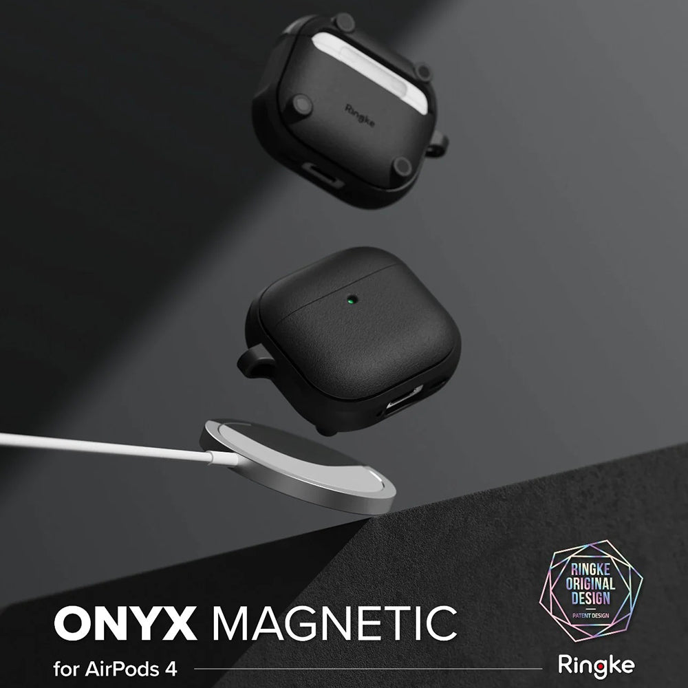 Калъф Ringke Onyx Magnetic за Apple AirPods 4, Сив