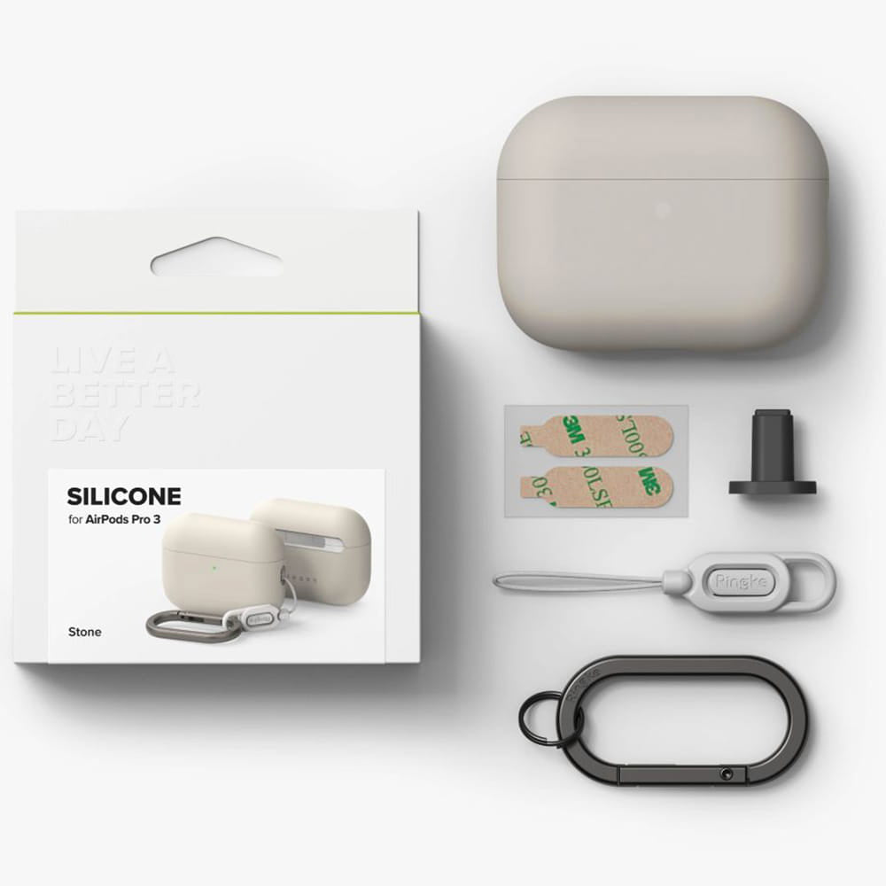 Калъф Ringke за Apple AirPods Pro 3, Крем