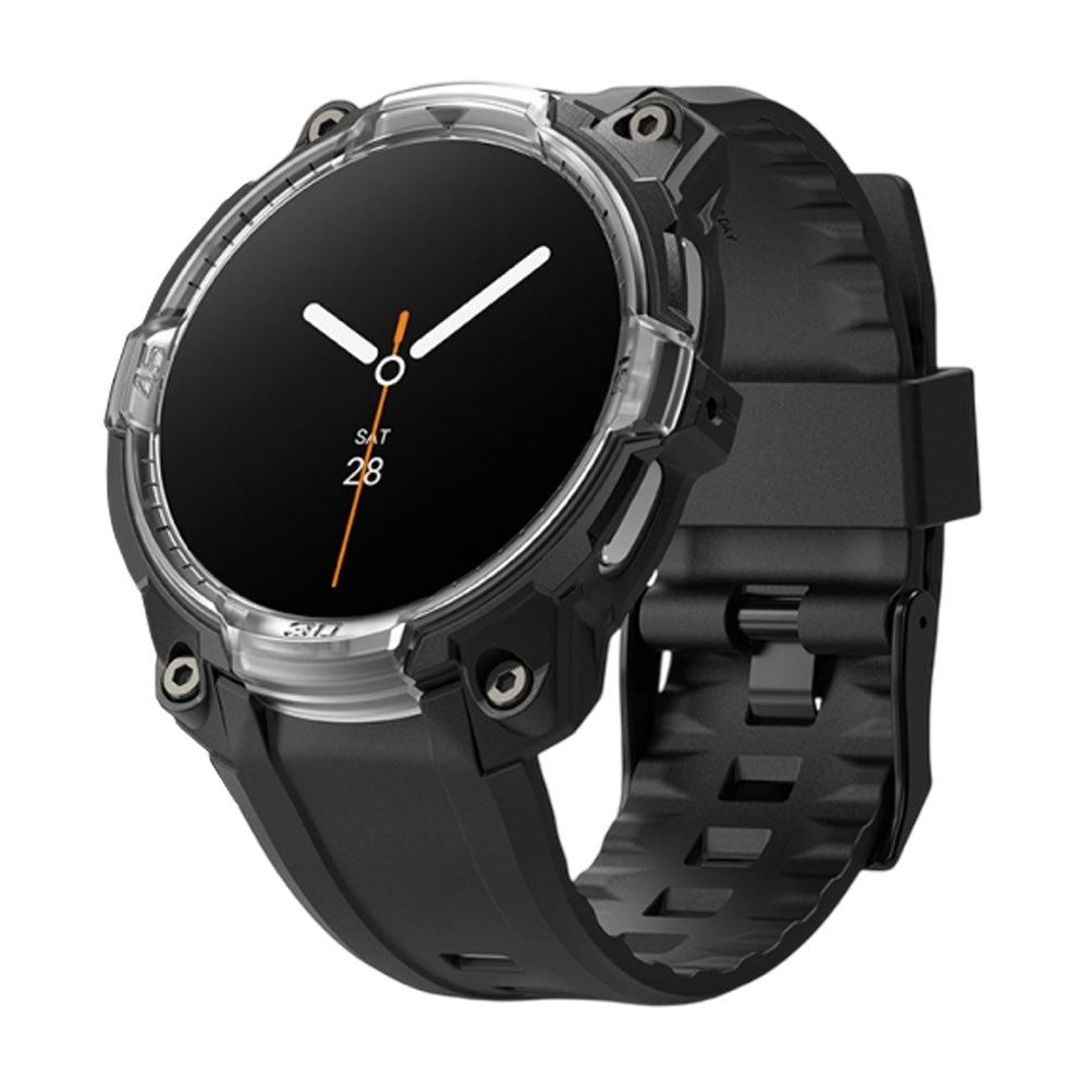 Ringke Rugged Gear Case for Samsung Galaxy Watch8 44mm, Black Transparent