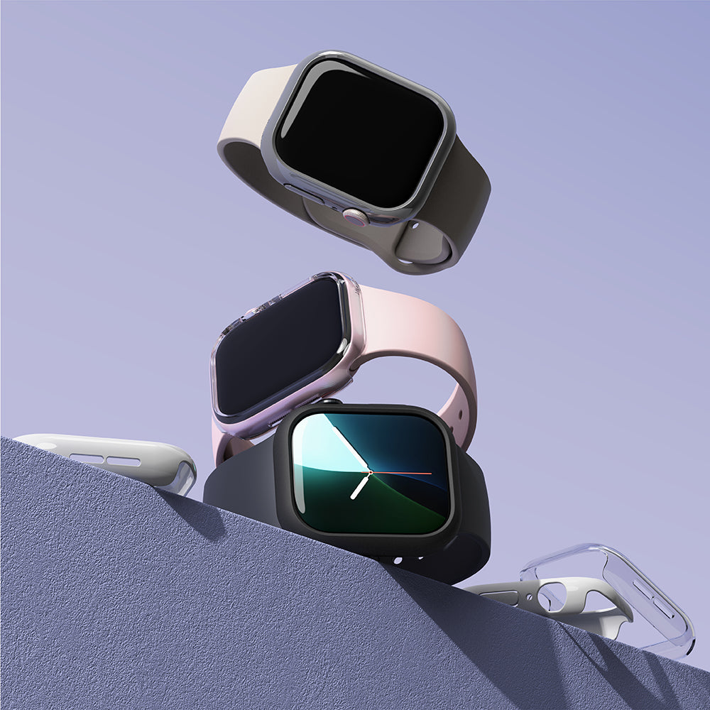 Калъф Ringke Slim за Apple Watch Series 10 / 11 46мм, комплект 2 броя, матово черен / прозрачен