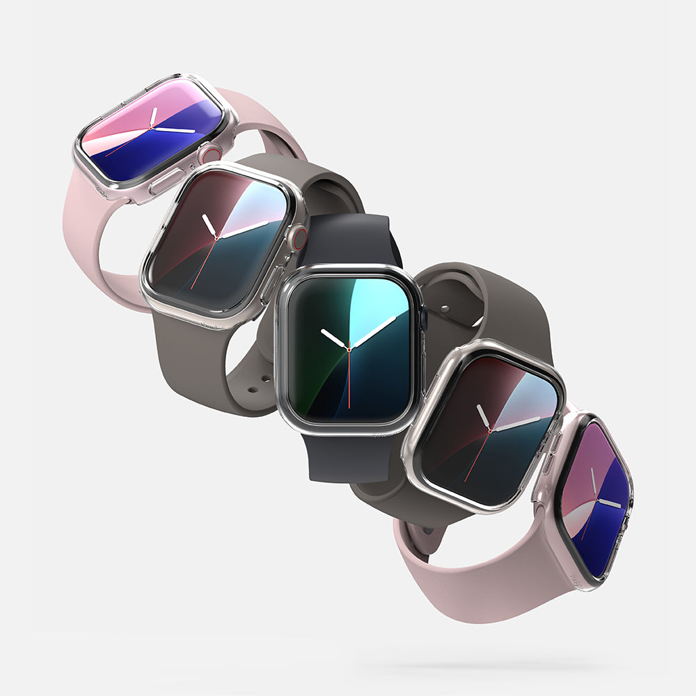 Калъф Ringke Slim за Apple Watch Series 10 / 11 46мм, комплект 2 броя, матово черен / прозрачен