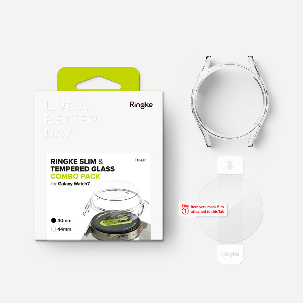 Калъф Ringke Slim за Samsung Galaxy Watch7 40mm, прозрачен