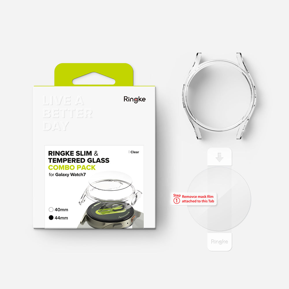Калъф Ringke Slim за Samsung Galaxy Watch7 44mm, Прозрачен