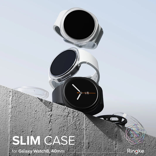 Калъф Ringke Slim за Samsung Galaxy Watch8 40mm, Комплект 2 броя, Прозрачен
