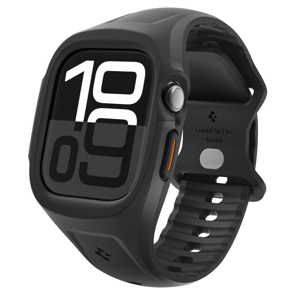 Калъф Spigen Liquid Air Pro за Apple Watch Series 10 / 11 46mm, Матово Черен ACS09317