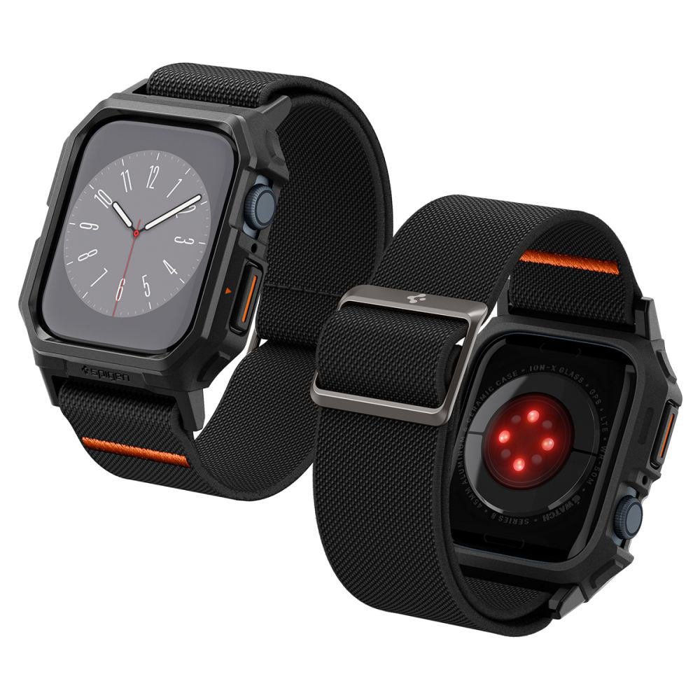 Калъф Spigen Lite Fit Pro за Apple Watch 44mm Series, Матово Черен ACS07103