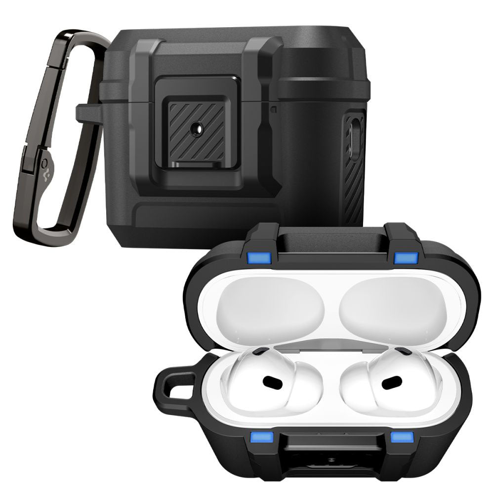 Калъф Spigen Lock Fit за Apple AirPods Pro 3, Матово Черен ACS09825