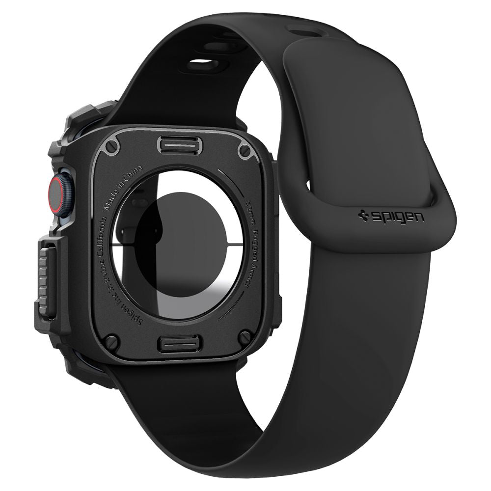 Калъф Spigen Rugged Armor за Apple Watch Series 10 / 11 42mm, Черен ACS08585