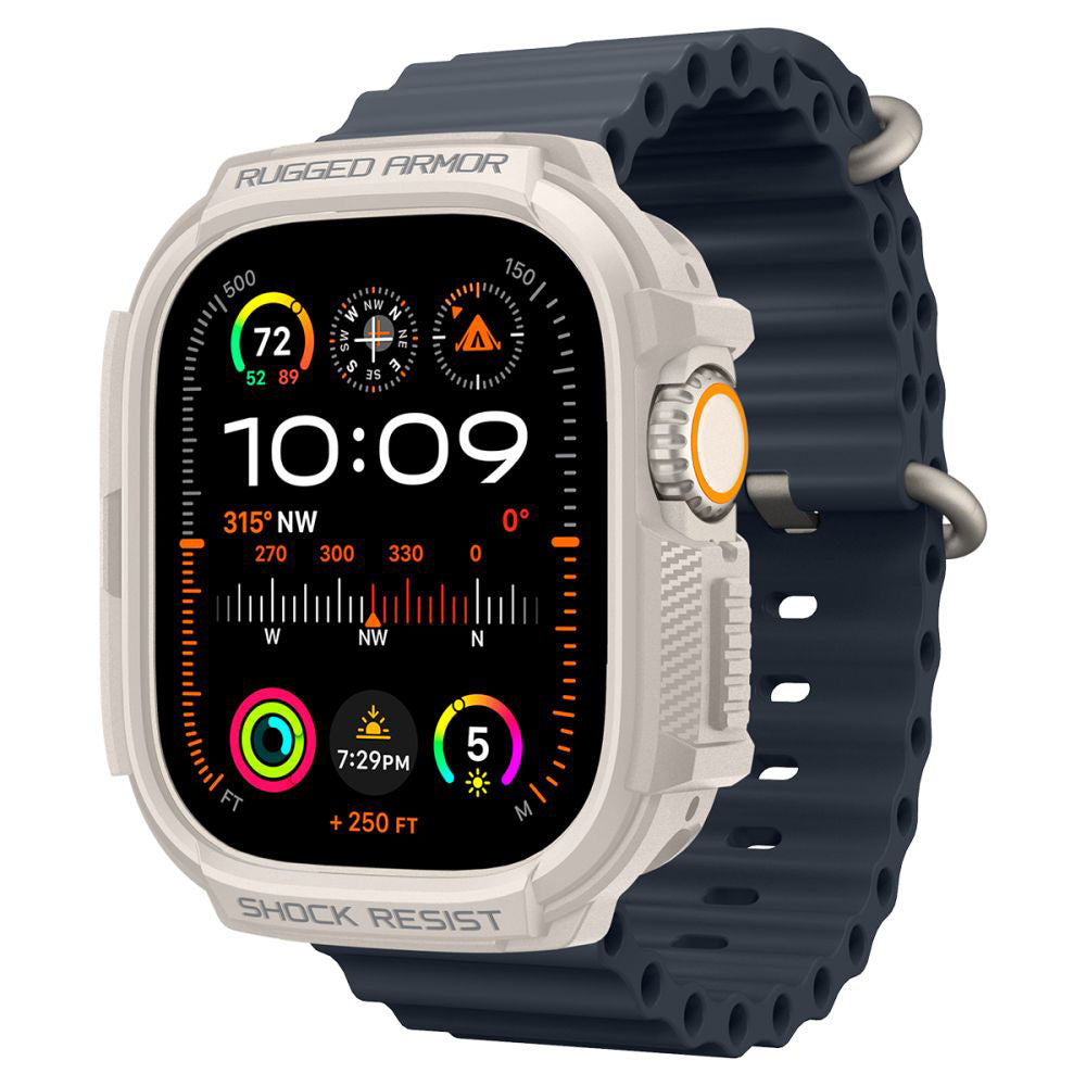 Калъф Spigen Rugged Armor за Apple Watch Ultra Series, Бежов ACS07381