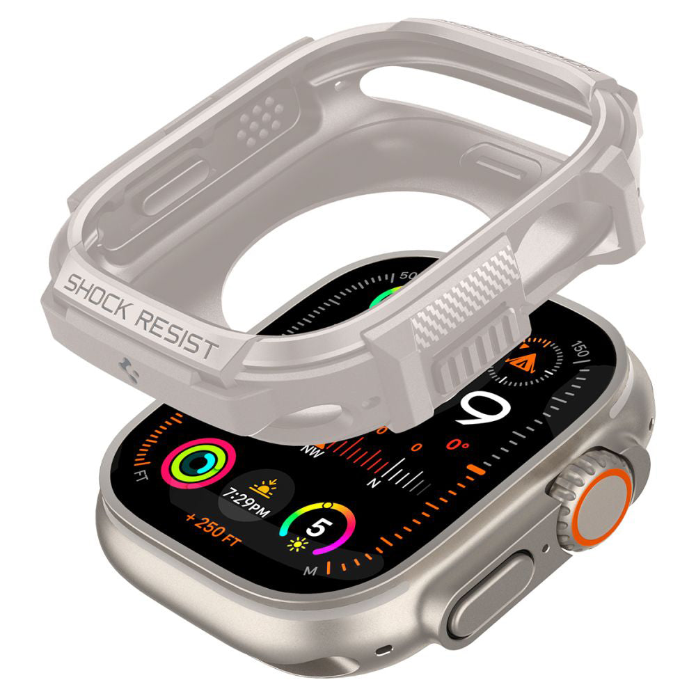 Калъф Spigen Rugged Armor за Apple Watch Ultra Series, Бежов ACS07381