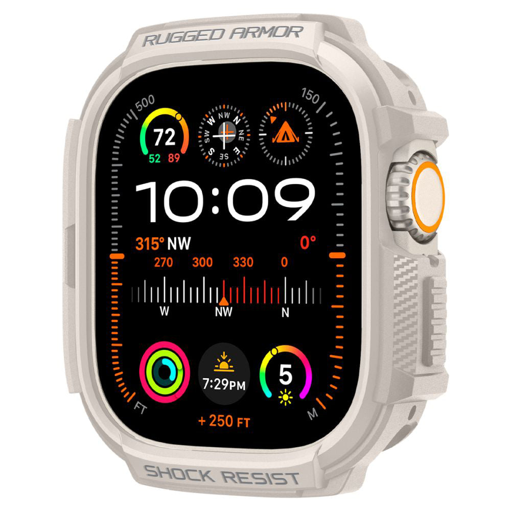 Калъф Spigen Rugged Armor за Apple Watch Ultra Series, Бежов ACS07381