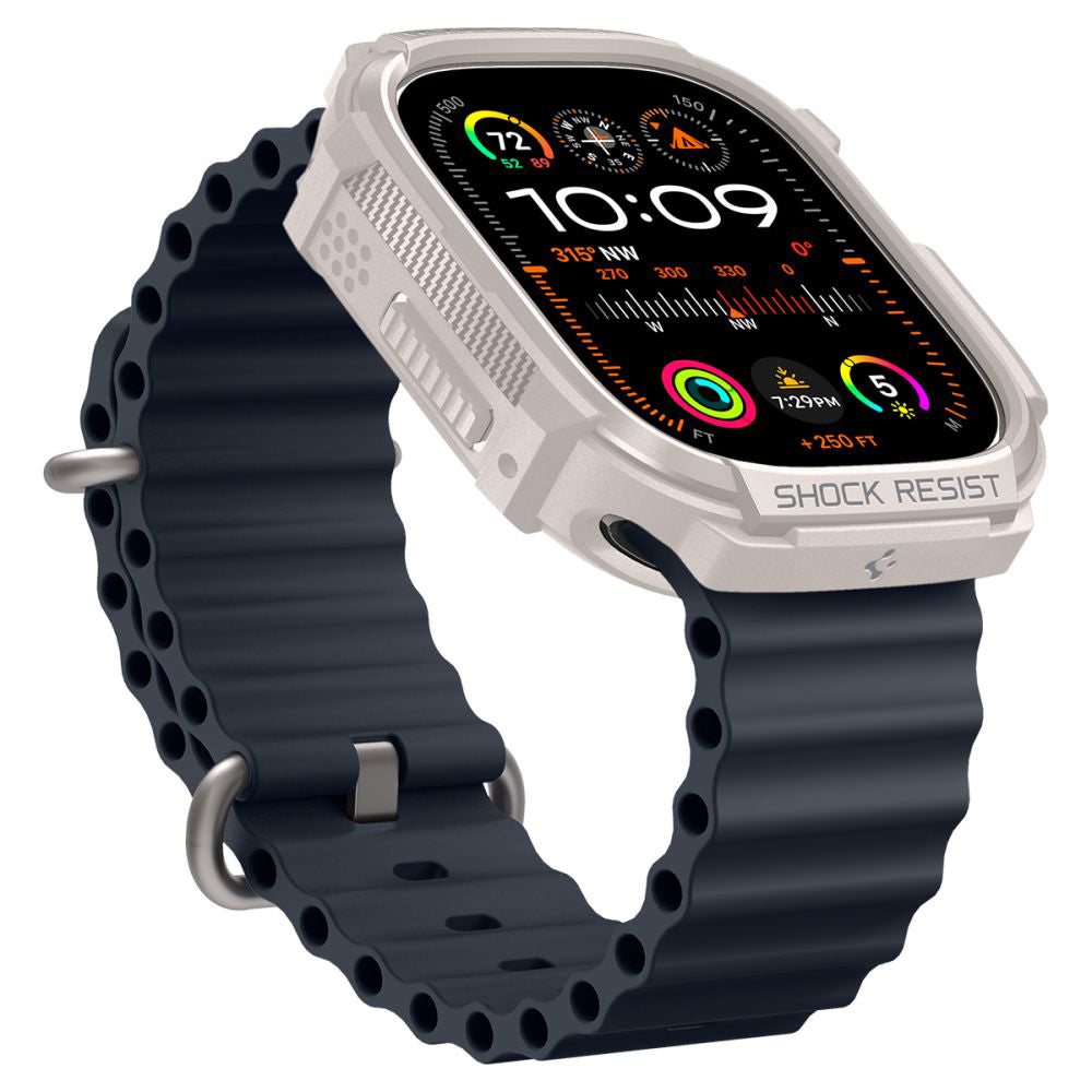 Калъф Spigen Rugged Armor за Apple Watch Ultra Series, Бежов ACS07381