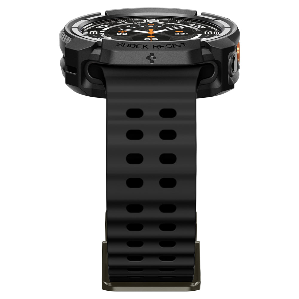 Калъф Spigen Rugged Armor за Samsung Galaxy Watch Ultra2, Матиран Черен ACS11611