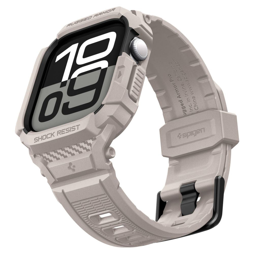 Калъф Spigen Rugged Armor Pro V2 за Apple Watch Series 10 / 11 42mm, Бежов ACS10496