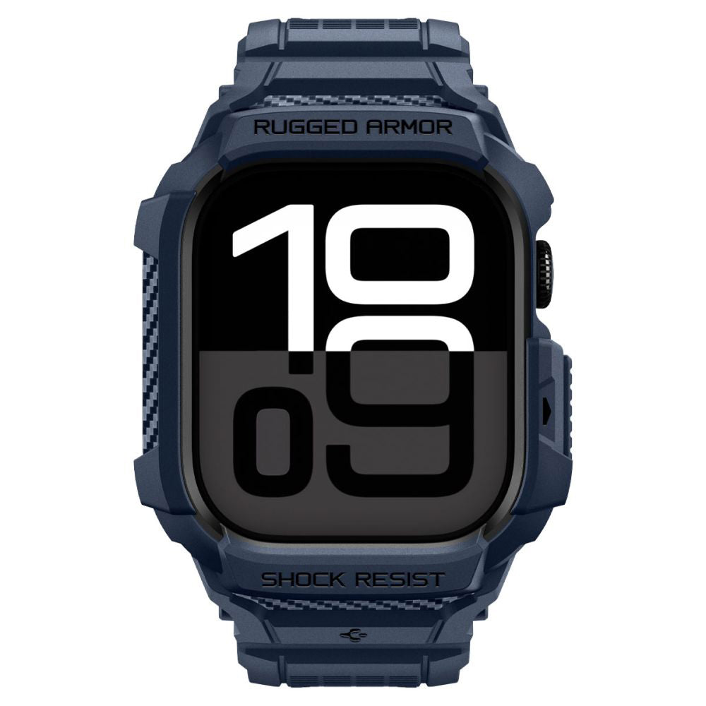 Калъф Spigen Rugged Armor Pro V2 за Apple Watch Series 10 / 11 42mm, Тъмносин ACS10495