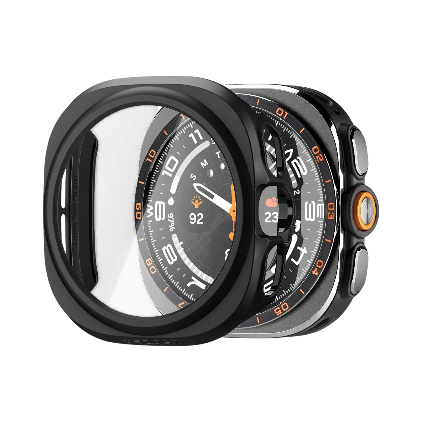Калъф Spigen Thin Fit 360 за Samsung Galaxy Watch Ultra2, Черен ACS11609