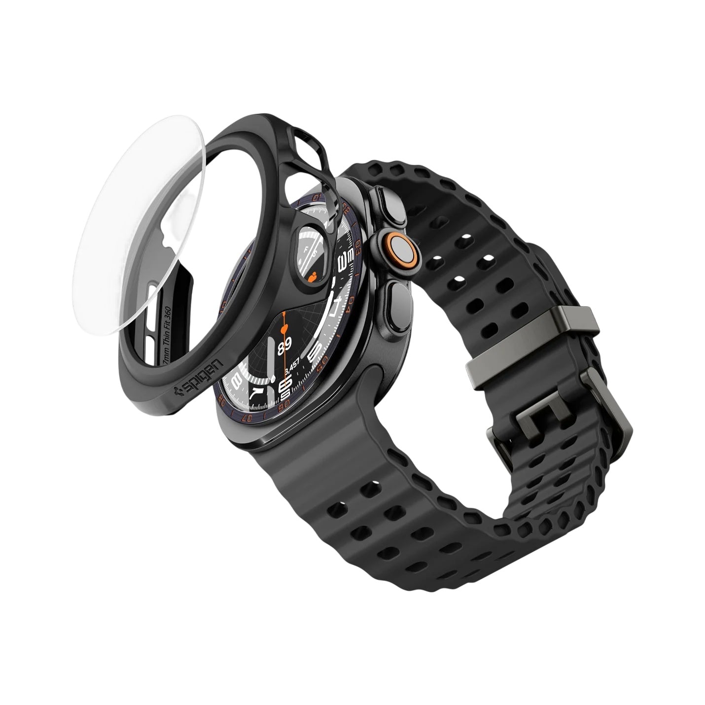 Калъф Spigen Thin Fit 360 за Samsung Galaxy Watch Ultra2, Черен ACS11609