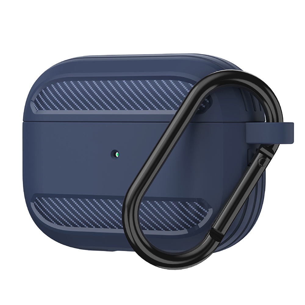 Калъф Techsuit Carbon за Apple AirPods 3, Тъмносин