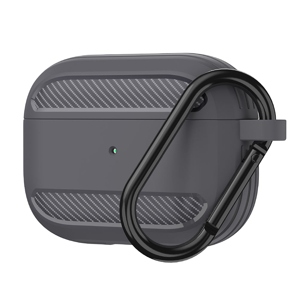 Калъф Techsuit Carbon за Apple AirPods 3, Сив