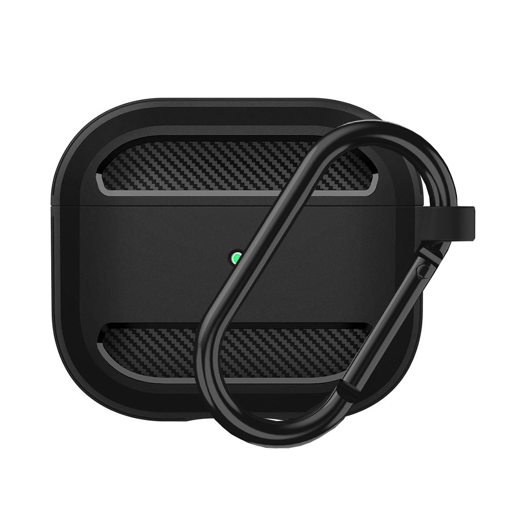Калъф Techsuit Carbon за Apple AirPods 3, Черен