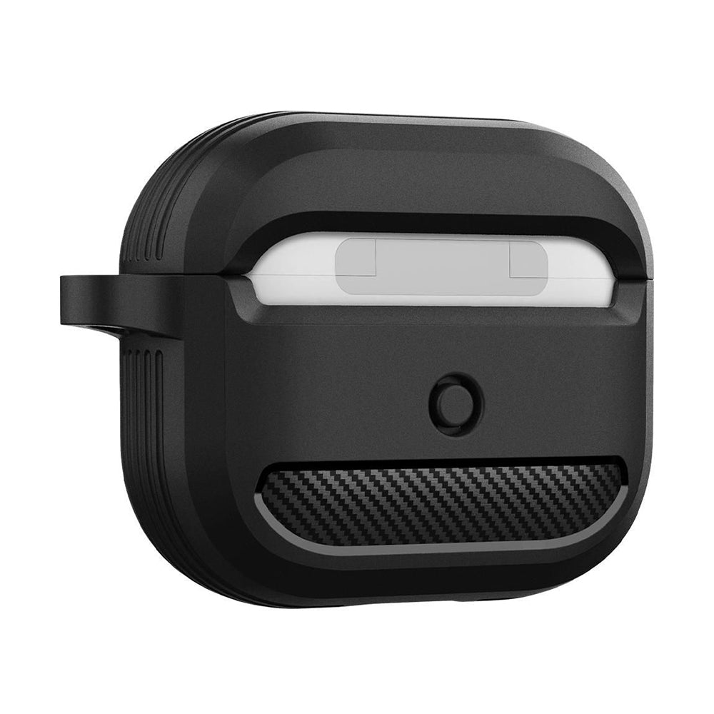 Калъф Techsuit Carbon за Apple AirPods 3, Черен