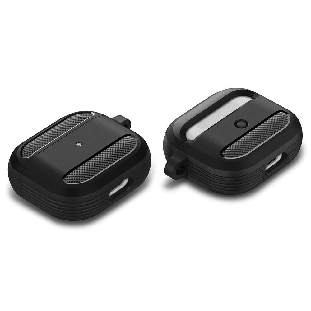 Калъф Techsuit Carbon за Apple AirPods 3, Черен