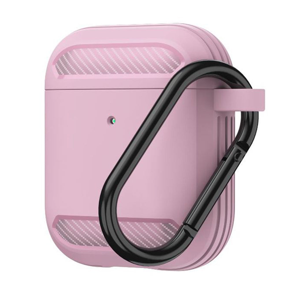 Калъф Techsuit Carbon за Apple AirPods Gen 2 / Gen 1, Розов