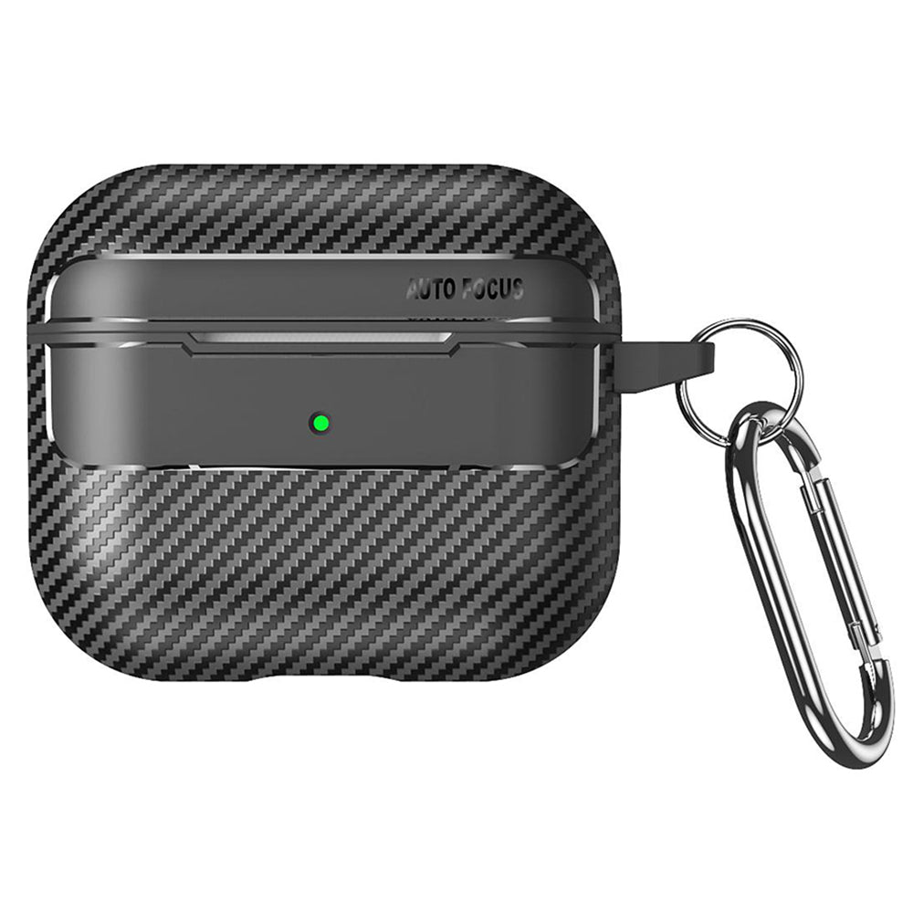 Калъф Techsuit CarbonFiber за Apple AirPods 3, Черен