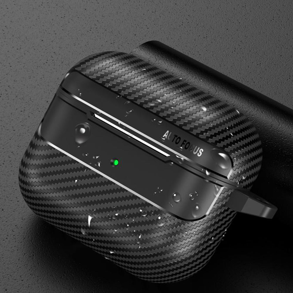 Калъф Techsuit CarbonFiber за Apple AirPods 3, Черен