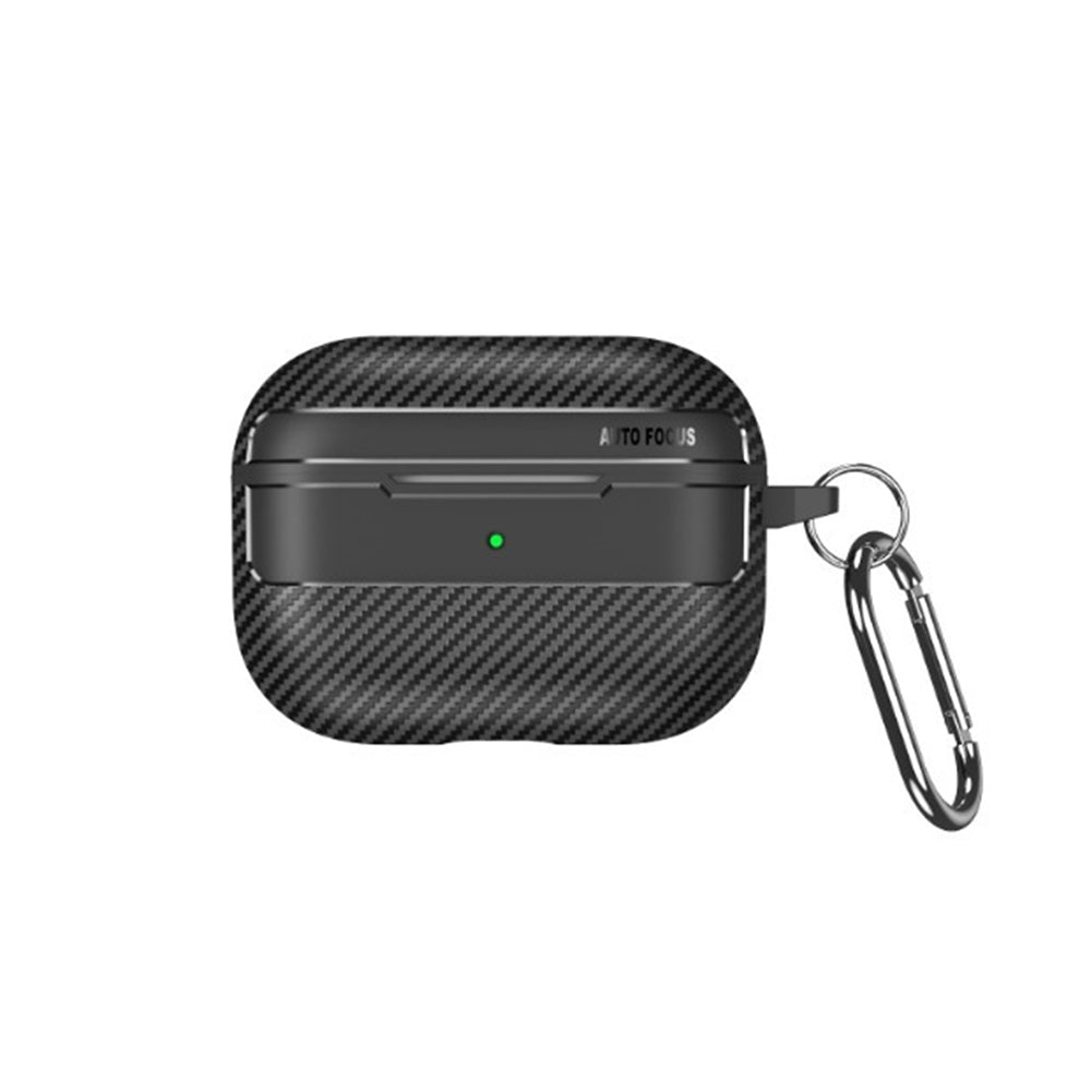 Калъф Techsuit CarbonFiber за Apple AirPods 4, Черен