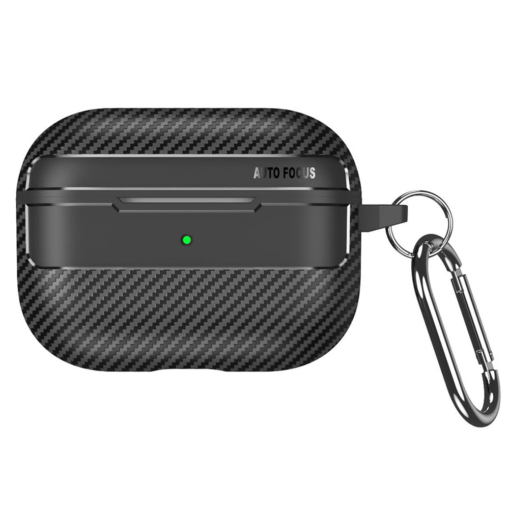 Калъф Techsuit CarbonFiber за Apple AirPods Pro Series, Черен