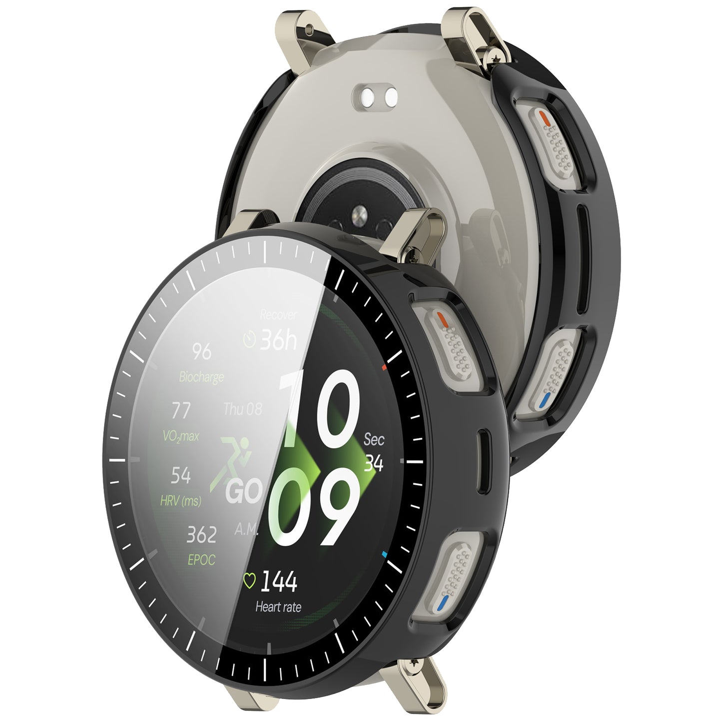 Калъф Techsuit Defense360 Pro за Amazfit Active 3 Premium, Черен