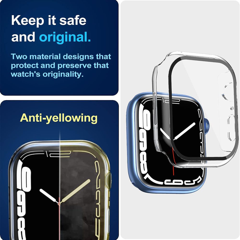 Калъф Techsuit Defense360 Pro за Apple Watch 7 45mm Series, Прозрачен